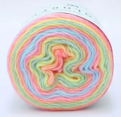 Gradient Rainbow Cotton Yarn for Knitting and Crochet