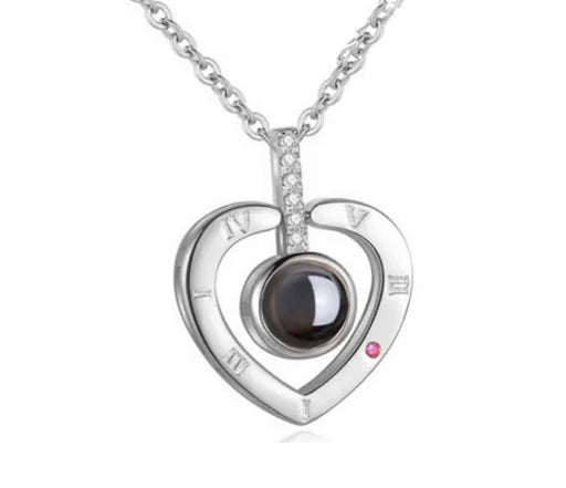 100 Languages "I Love You" Projection Necklace