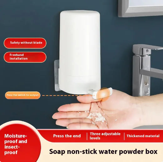 Wandgemonteerde Zeep Grinder Dispenser – Geen Boor, Hygiënisch & Gratis Verzending