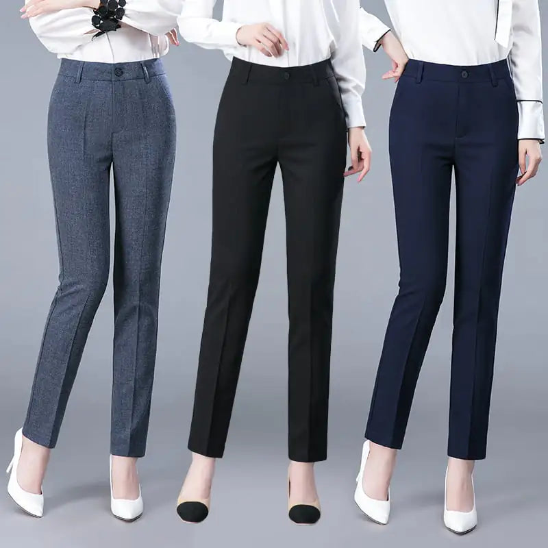 Women's Casual Straight Leg Professional Suit Pants