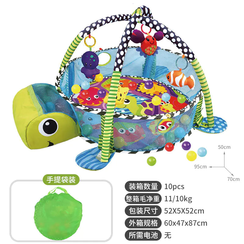 Baby Play Gym with Ocean Balls and Activity Fence - FkriTigrinya