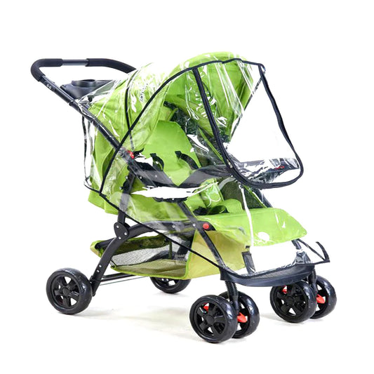 Kinderwagen-Regenschutz mit Windschutz und Reißverschluss