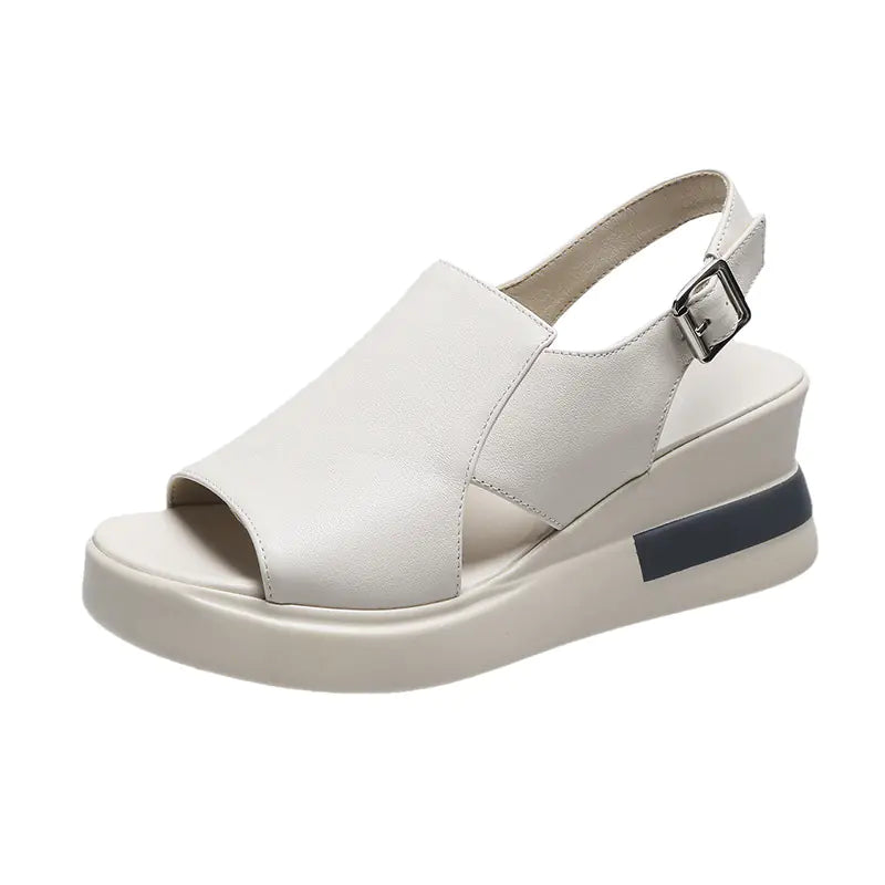 Women's 2023 Summer Korean Style Peep-Toe Wedge Sandals