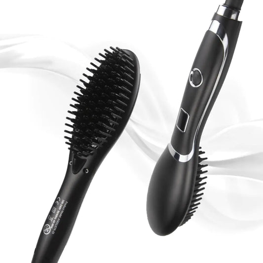 Ionic Straightening Comb and Curling Iron Combo