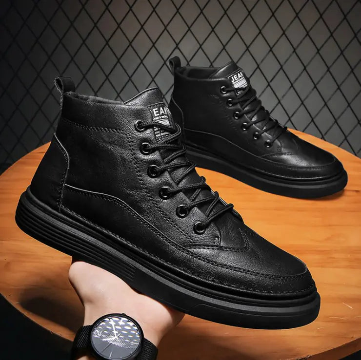 Men's High-Top Casual Leather Martin Boots (New Style)