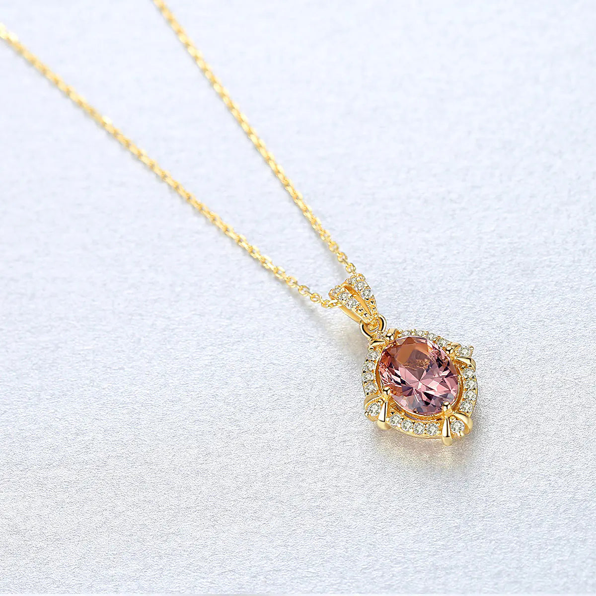 PAG&MAG S925 Silver Necklace with Colorful Zirconia