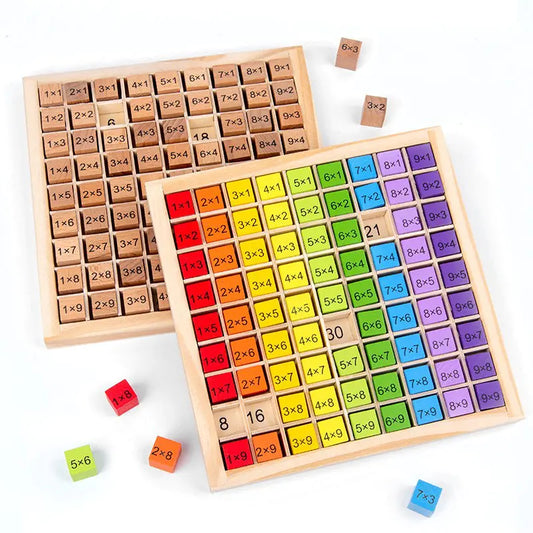 Wooden Educational Multiplication Table Toy for Kids - FkriTigrinya