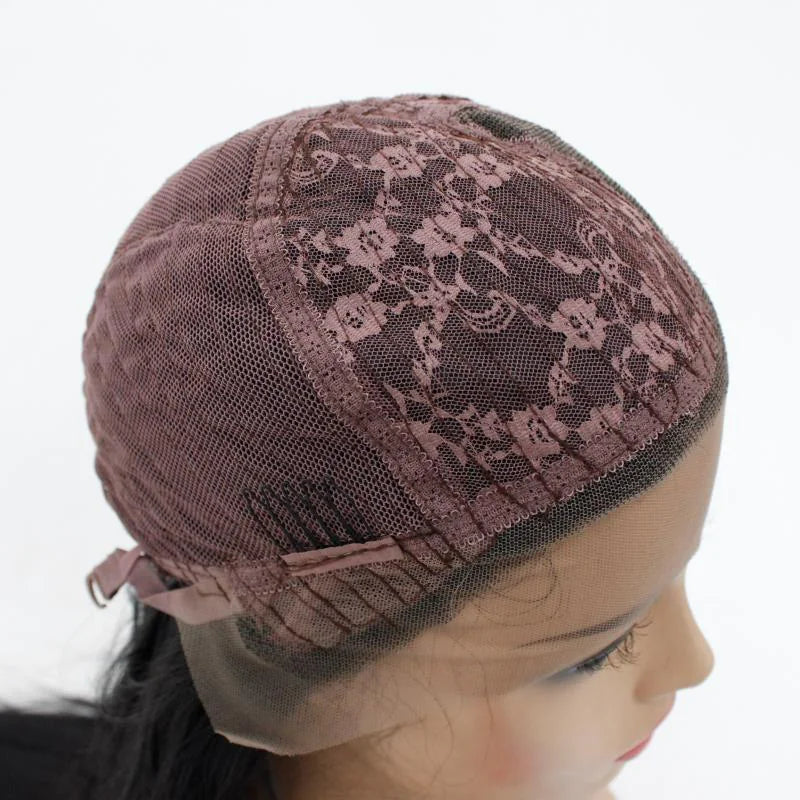 Zwarte Korte Rechte Lace Pruik – Natürlicher Look & Komfort