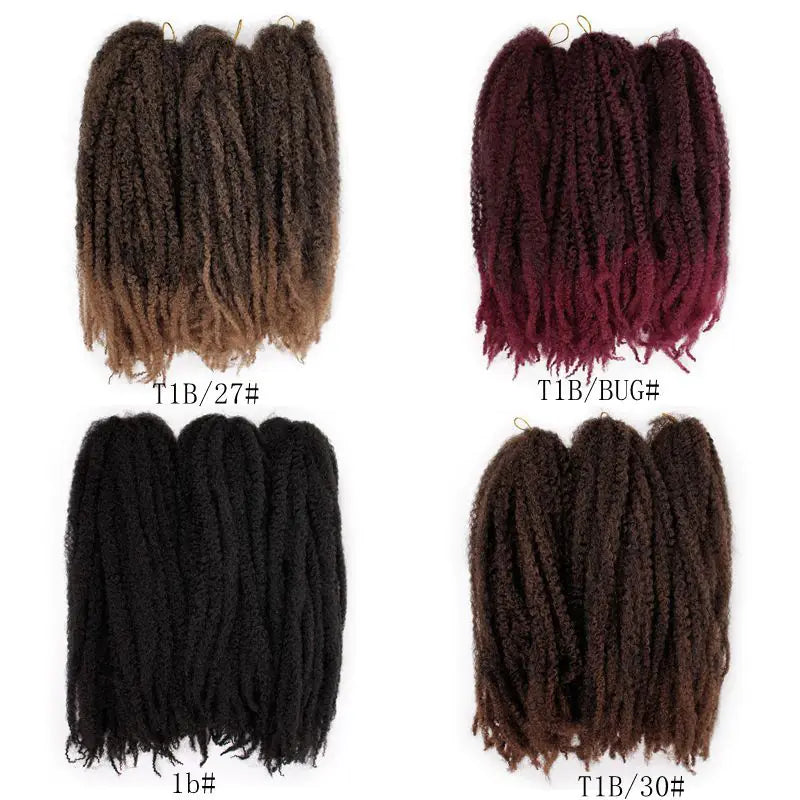 African Braided Wig with Marley Explosion Style