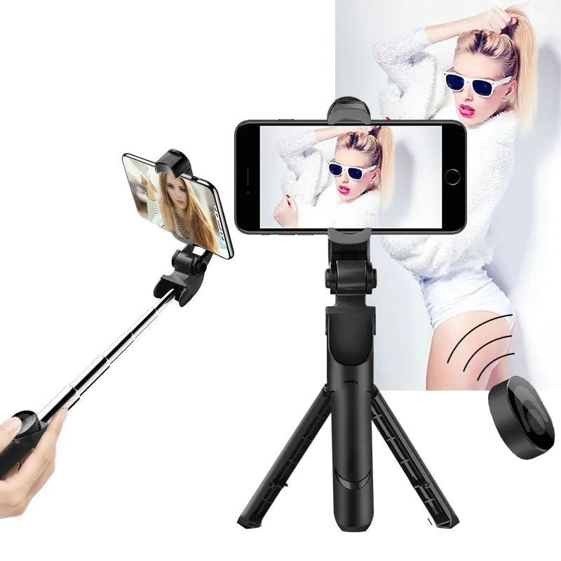 Bluetooth Selfie Stick and Phone Tripod Stand