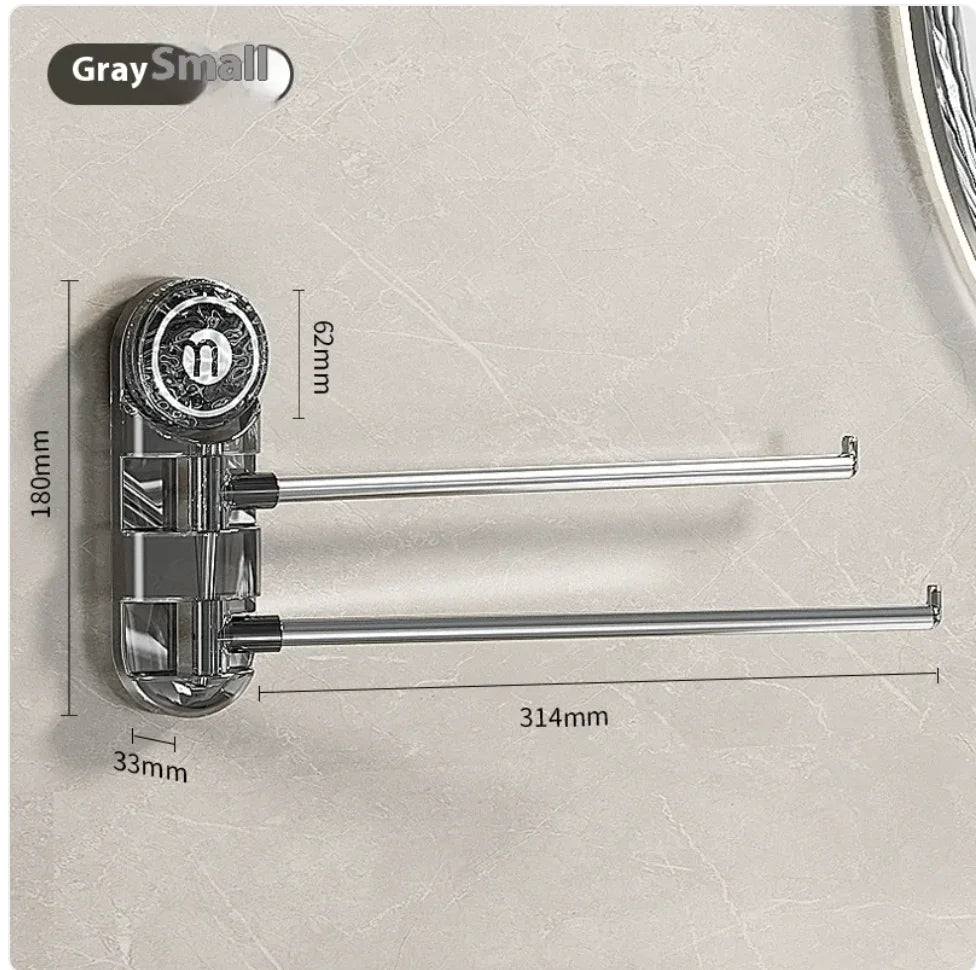 Punch-Free Rotating Towel Rack