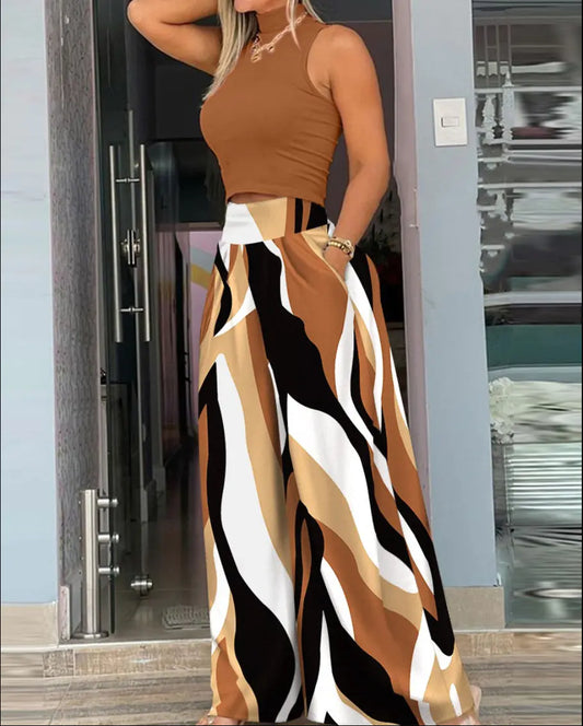 2023 Autumn Fashion Women's Two-Piece Outfit Set