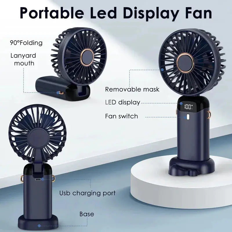 USB Rechargeable Neck Hanging Fan