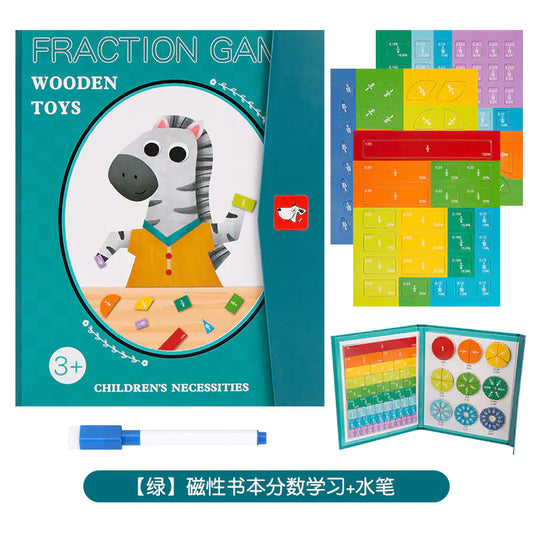 Magnetic Fraction Learning Board for Kids Math - FkriTigrinya