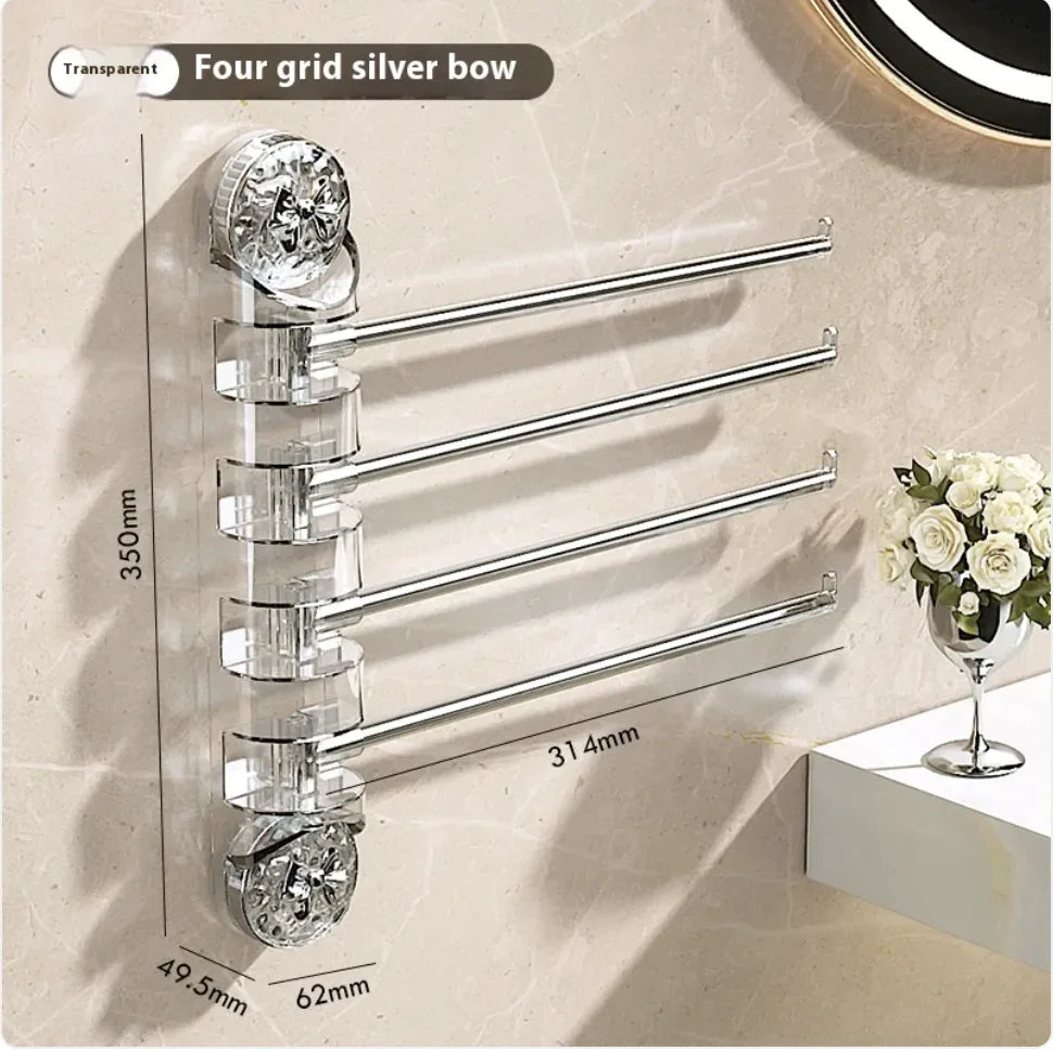 Punch-Free Rotating Towel Rack