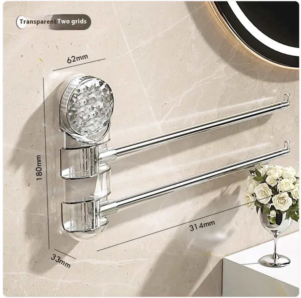 Punch-Free Rotating Towel Rack