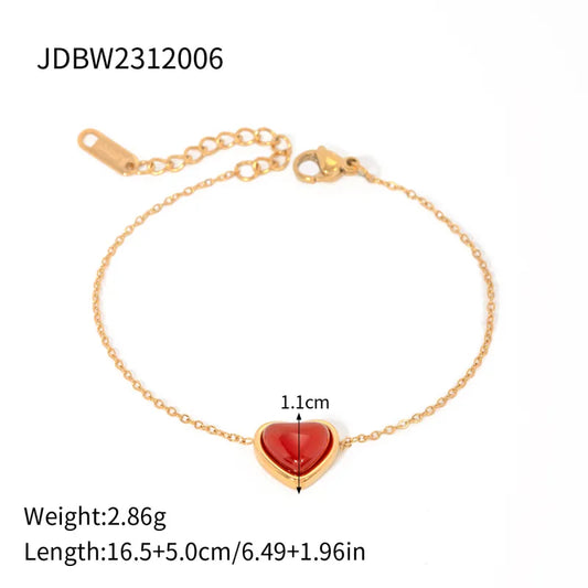 18K Gold Stainless Steel Bracelet And Necklace