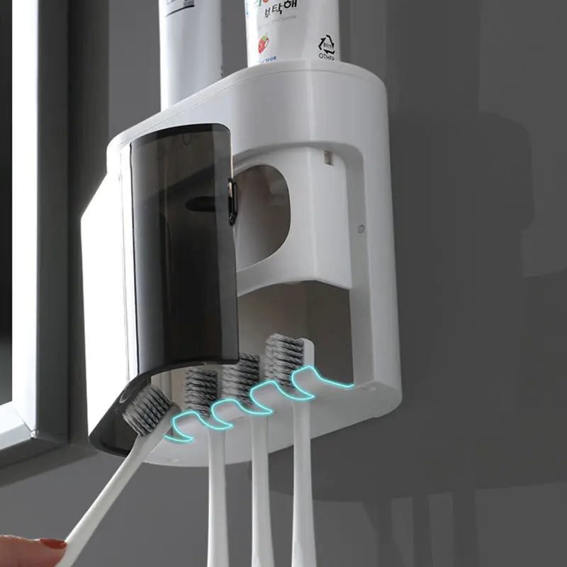 Automatic Toothpaste Dispenser Set with Wall Mount