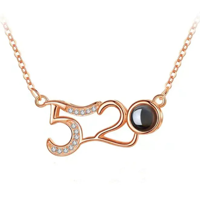 100 Languages "I Love You" Projection Necklace