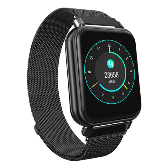 Smart Watch with Heart Rate, Bluetooth, and Metal Band