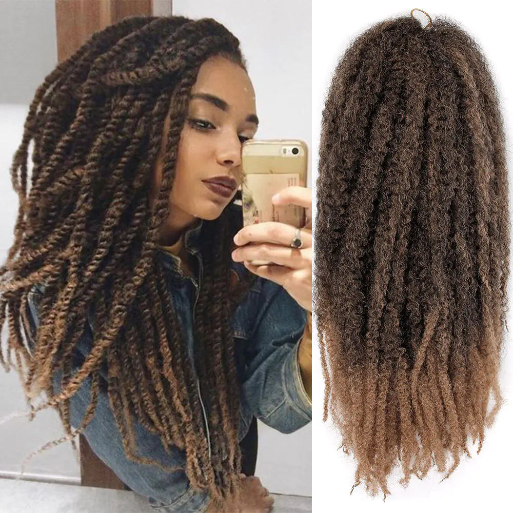 African Braided Wig with Marley Explosion Style