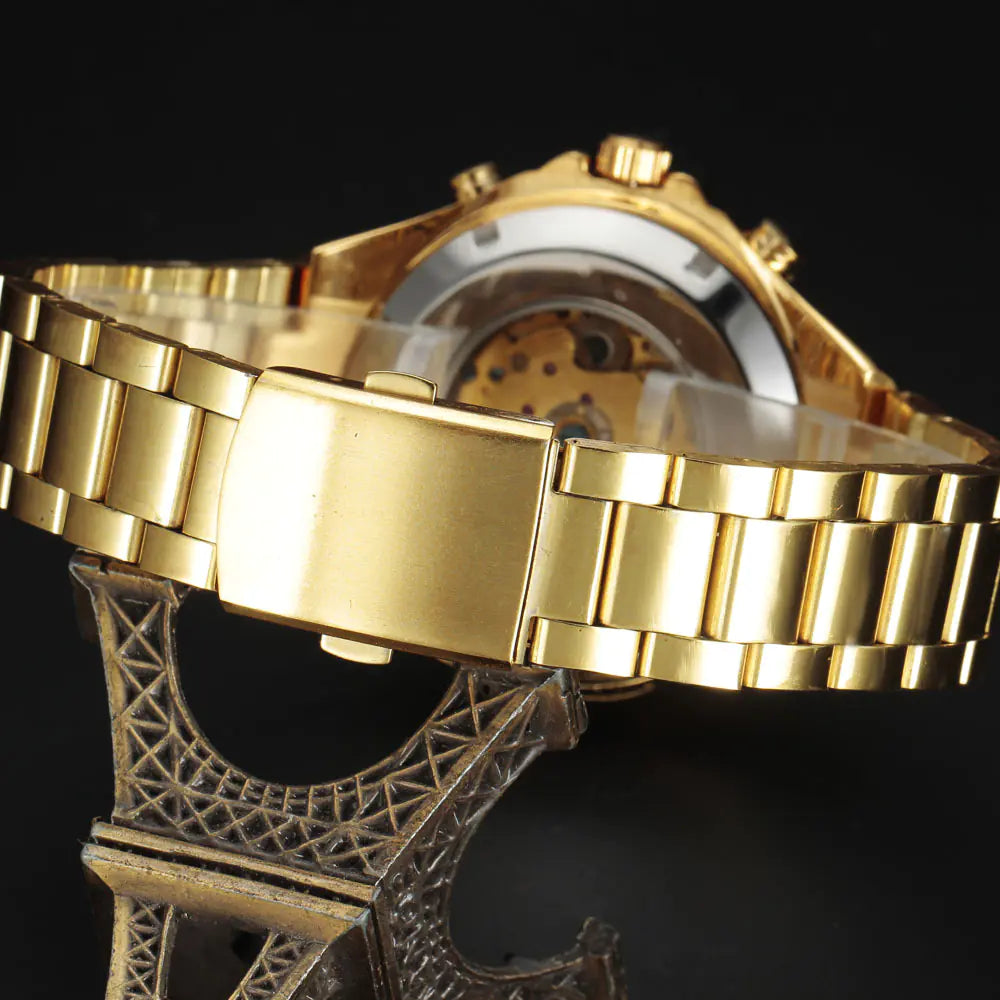 Men's Hollow Steel Band Automatic Mechanical Watch