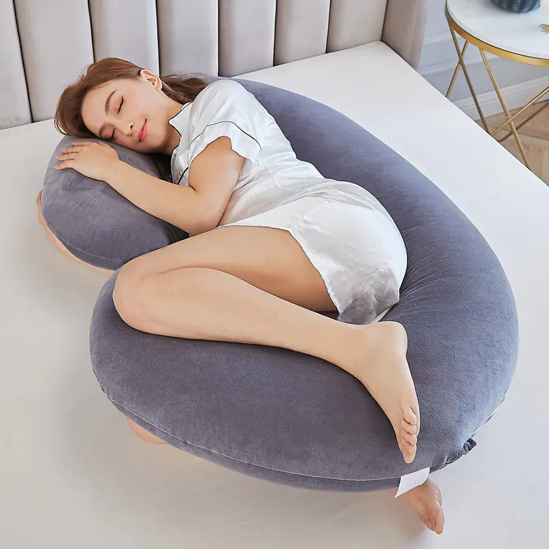 C-Shaped Pregnancy Pillow with Waist Support (Wholesale)
