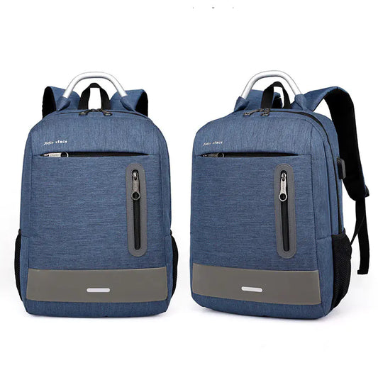 Oxford Cloth USB Charging Shoulder Laptop Bag - FkriTigrinya