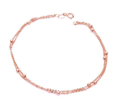 925 Sterling Silver Double Layer Minimalist Bracelet