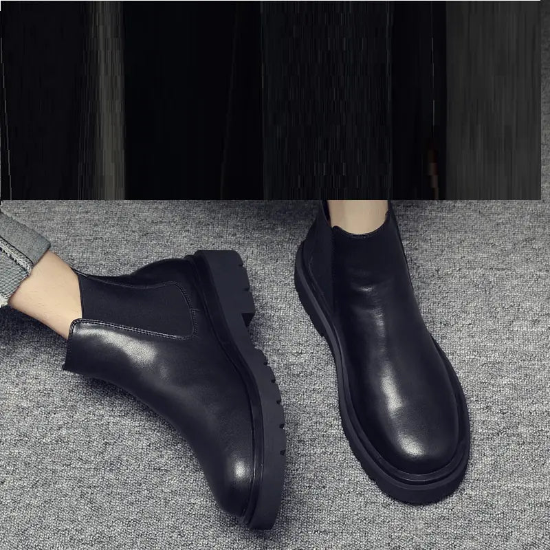 Hohe Chelsea-Stiefel aus Leder für Herren für die Arbeit