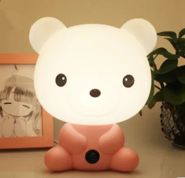 Cartoon Table Lamp, Eye-Caring Panda and Rabbit Light