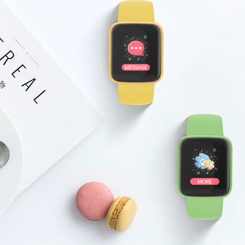 Macaron Bluetooth Pedometer Smart Watch with 1.44" Screen