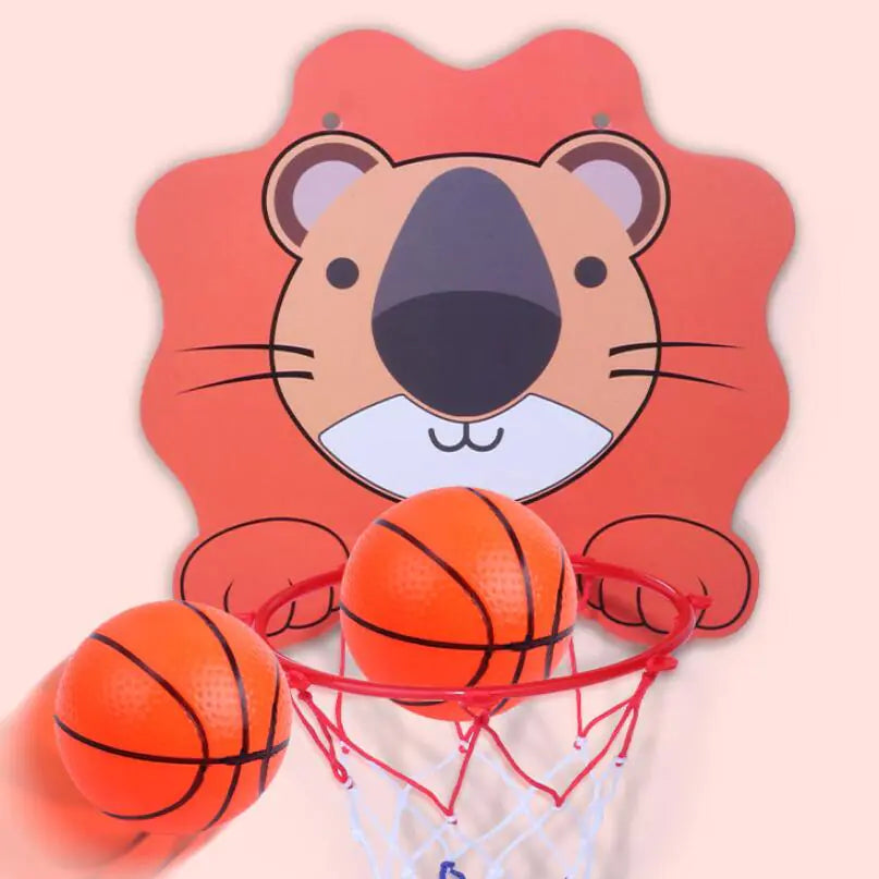 Wall-Mounted Indoor Basketball Hoop for Kids - FkriTigrinya