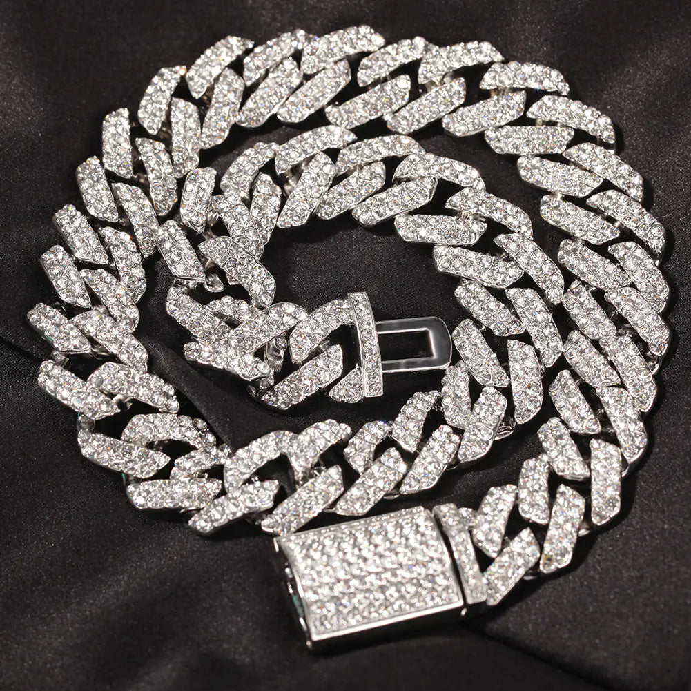 18mm Cuban Link Men's Punk Hip Hop Necklace
