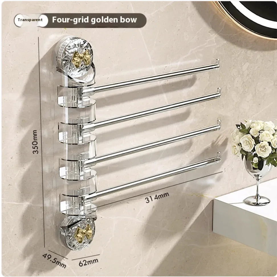 Punch-Free Rotating Towel Rack