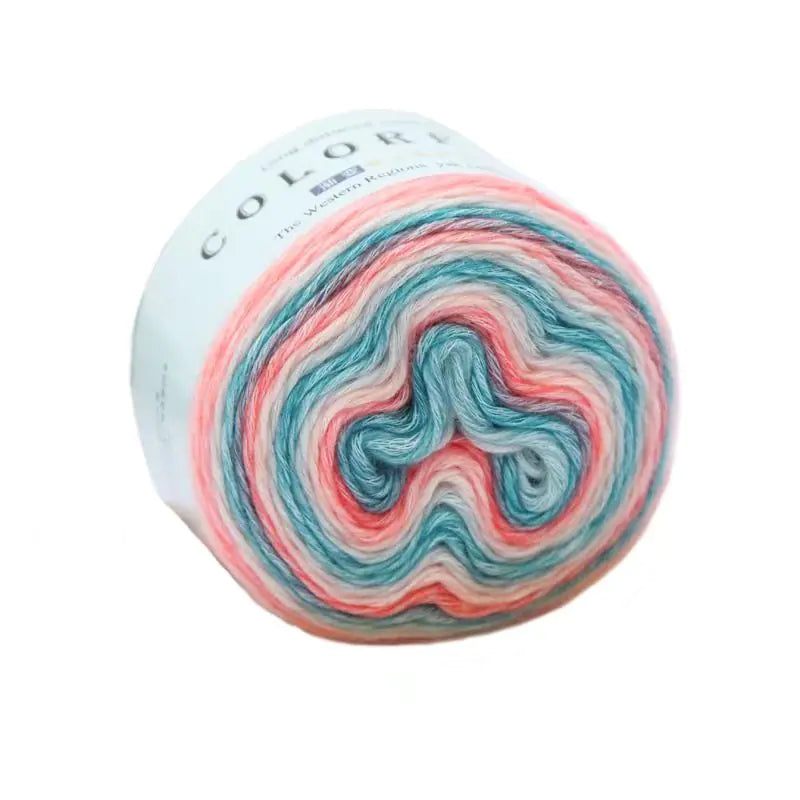 Gradient Rainbow Cotton Yarn for Knitting and Crochet