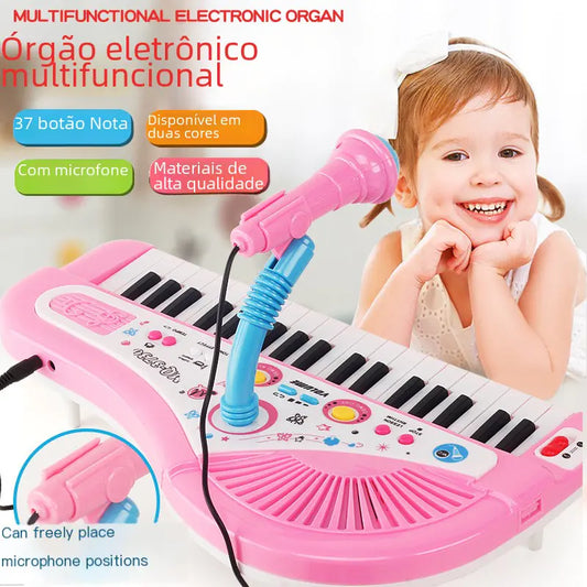 37-Key Electronic Piano Toy with Microphone for Kids - FkriTigrinya