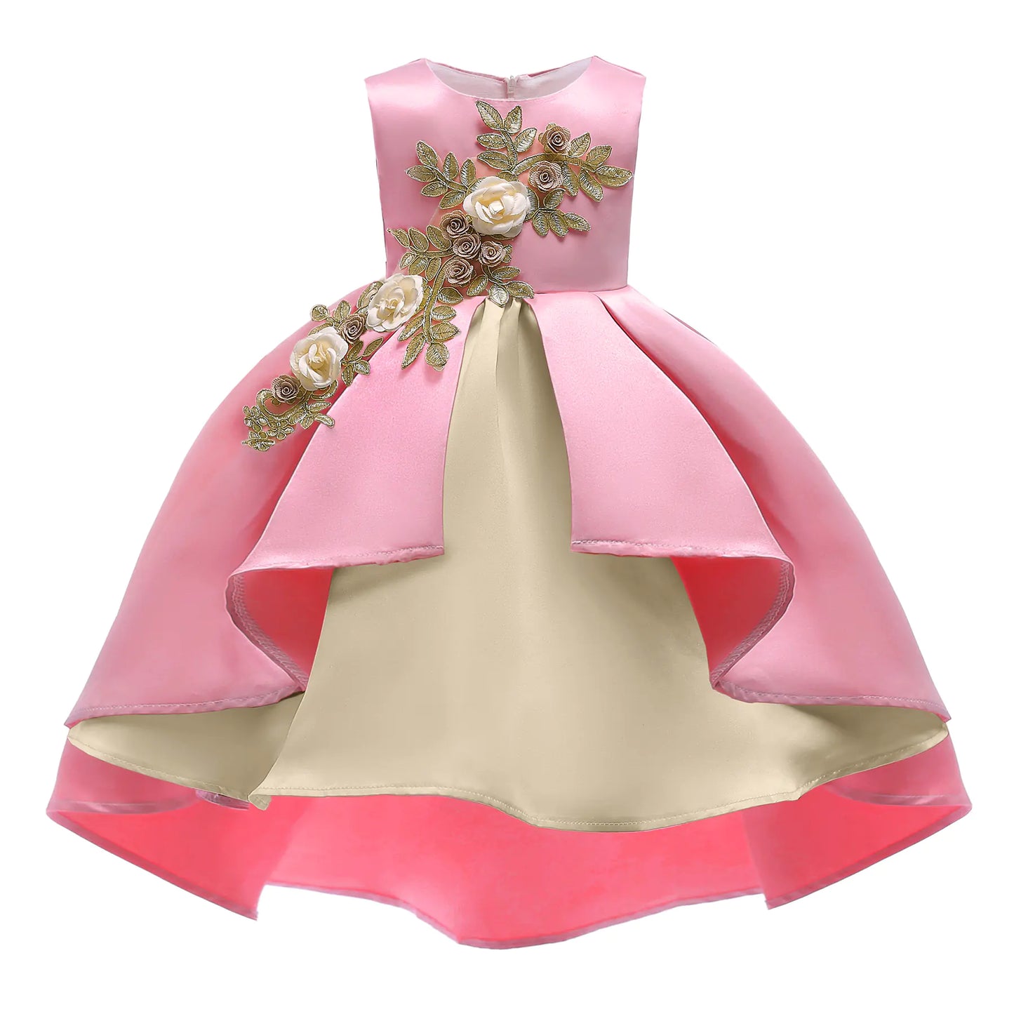 Embroidered Girls' Princess Vest Skirt Dress