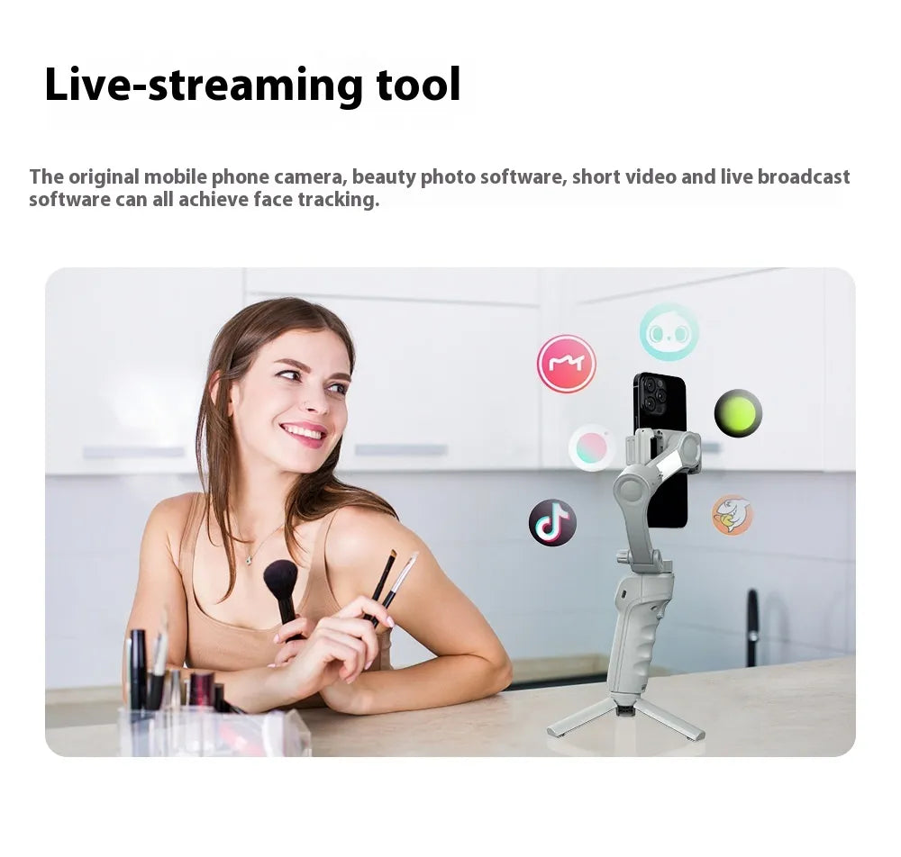 Handheld 3-Axis Mobile Phone Stabilizer Tripod