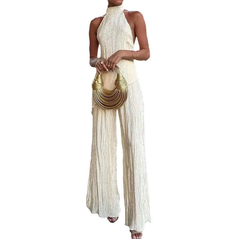 2023 Women's Fashion Two-Piece Backless Set
