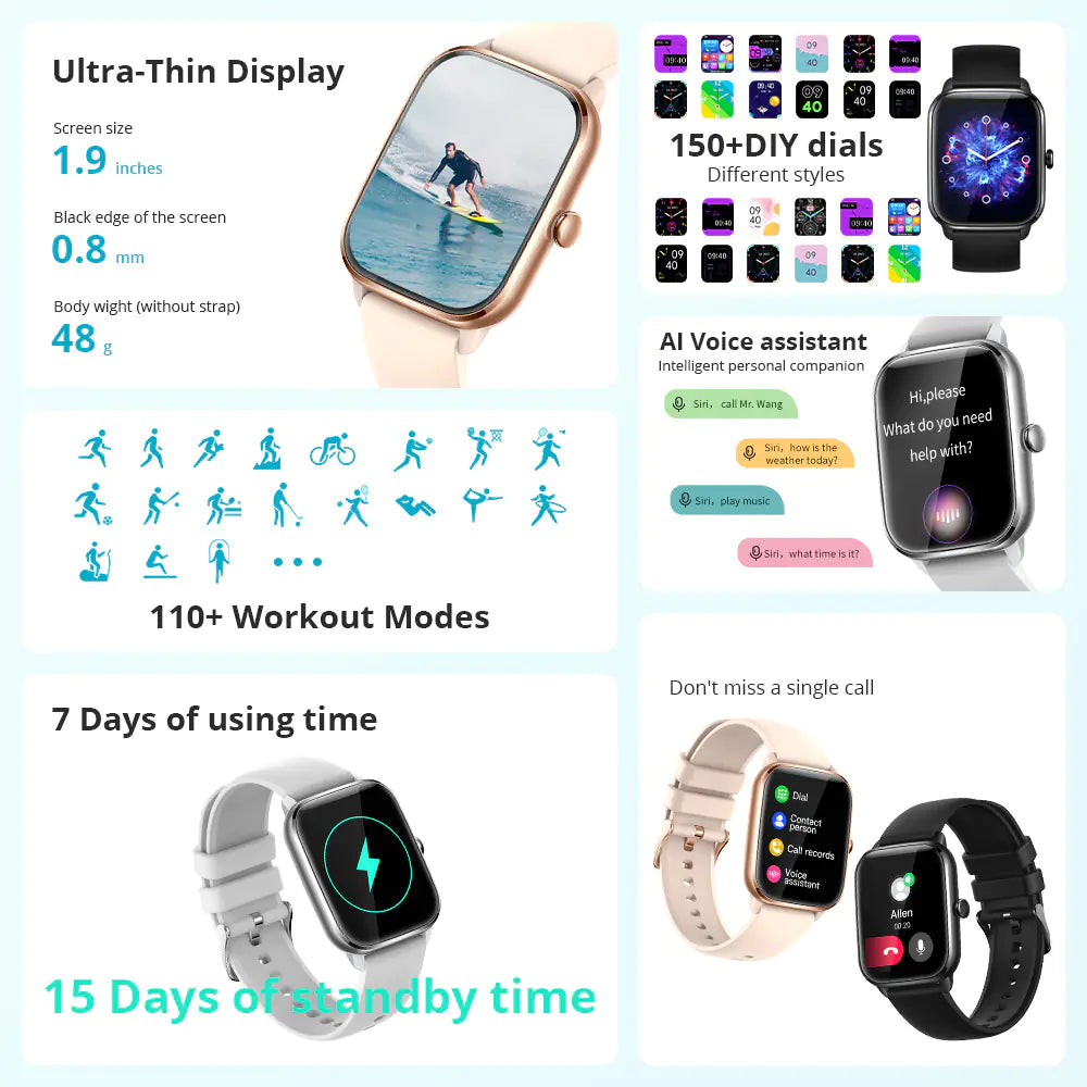 COLMI C61 Smart Watch with Heart Rate and Music Features for men and women