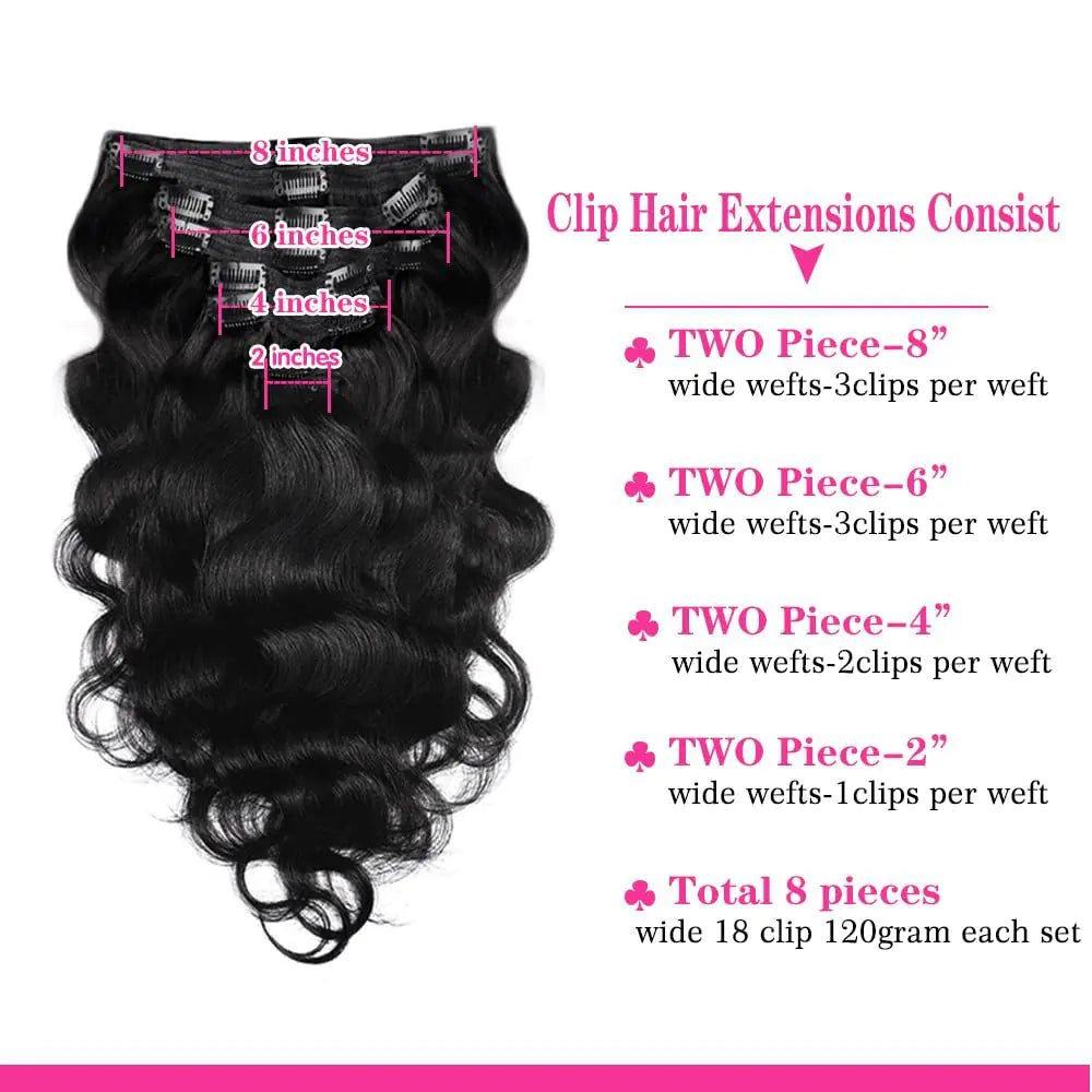 Natural Black Human Hair Extensions