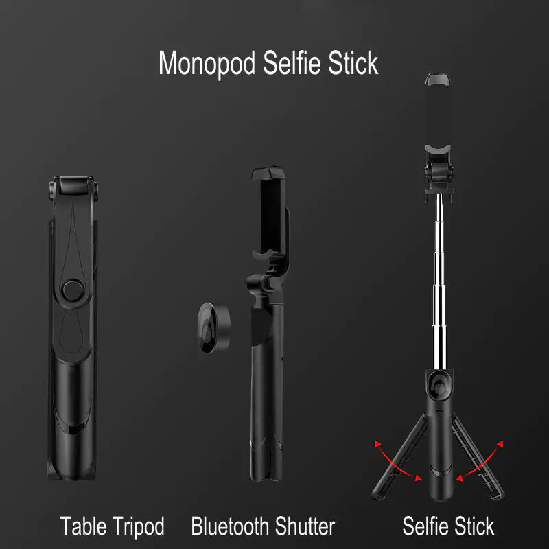 Bluetooth Selfie Stick and Phone Tripod Stand