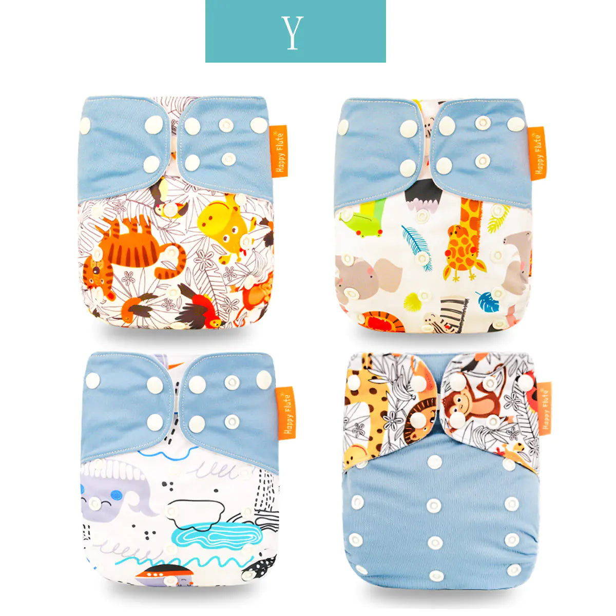 HappyFlute Baby Training Pants – 4-Pack Wasbare Oefenbroekjes