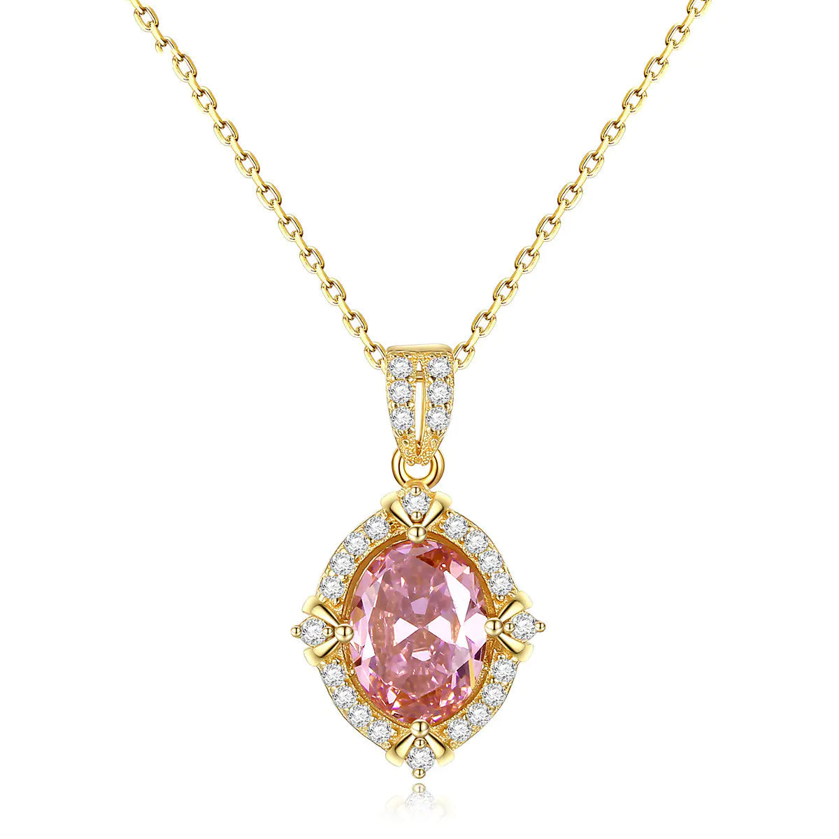 PAG&MAG S925 Silver Necklace with Colorful Zirconia