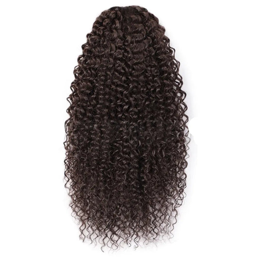 African Small Curly Wig with Drawstring Chemical Fiber