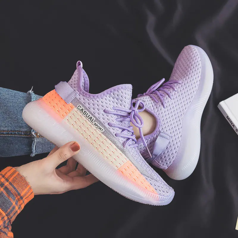 Summer Mesh Sports Shoes for Women - Versatile Running Choose from sizes 26 to 37,