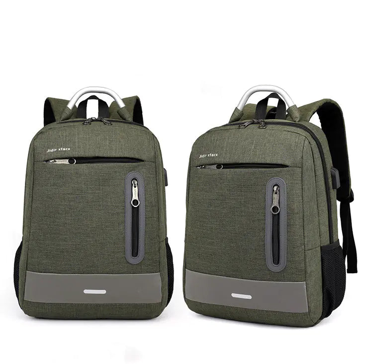 Oxford Cloth USB Charging Shoulder Laptop Bag - FkriTigrinya