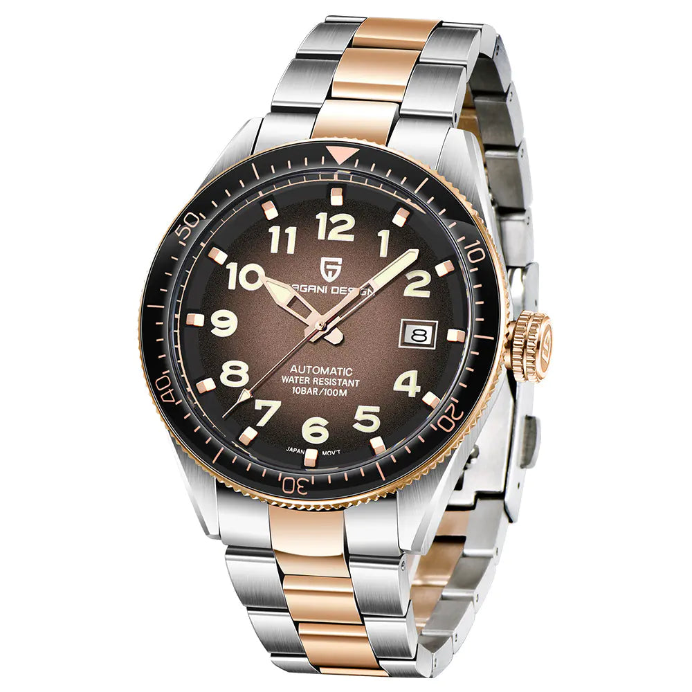PAGANI DESIGN Herren-Armbanduhr, wasserdicht, mechanisch, 1649