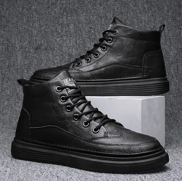 Men's High-Top Casual Leather Martin Boots (New Style)